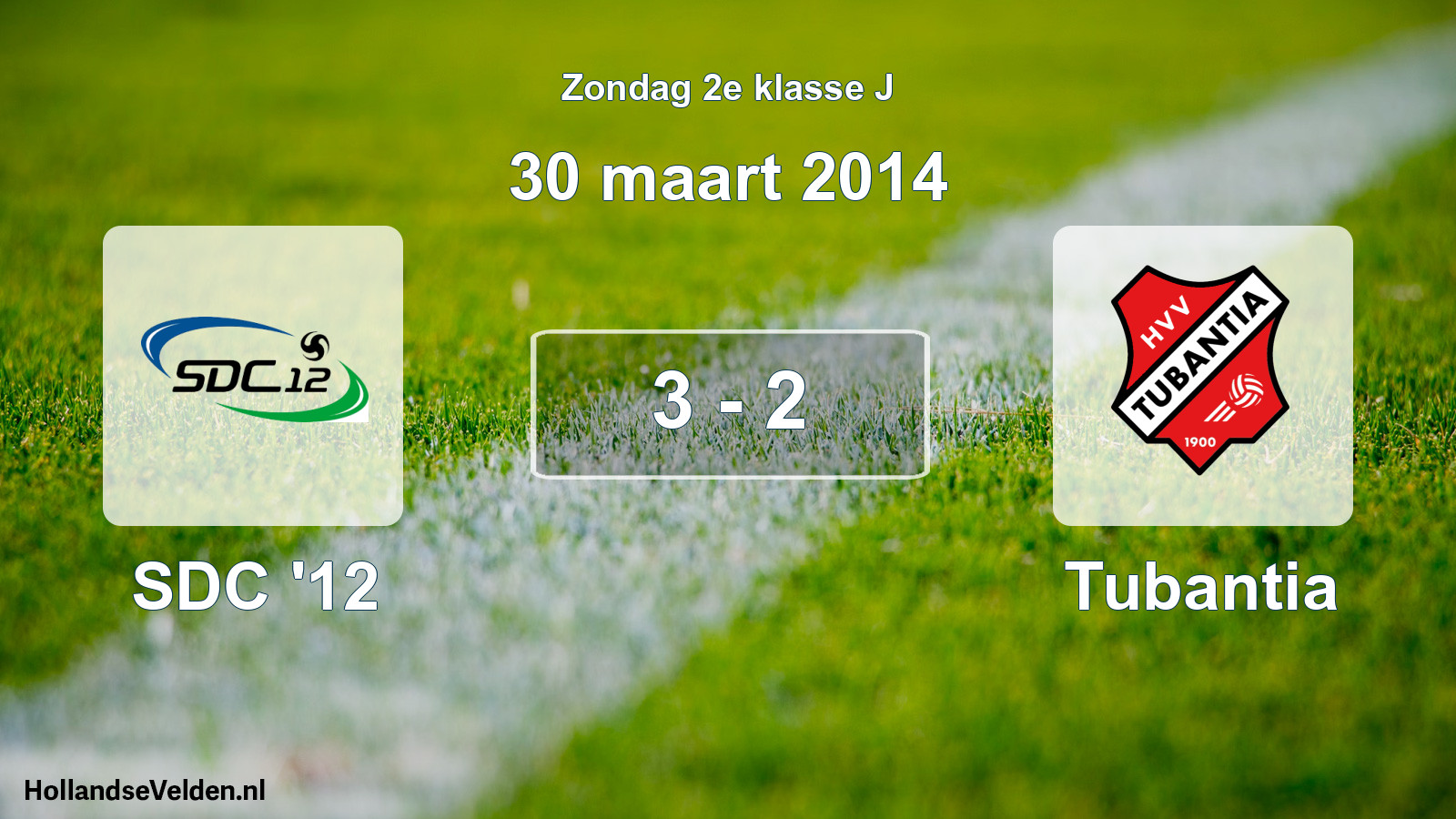 Total number of matches played: SDC '12 - Tubantia 3 - 2 (30 March 2014)