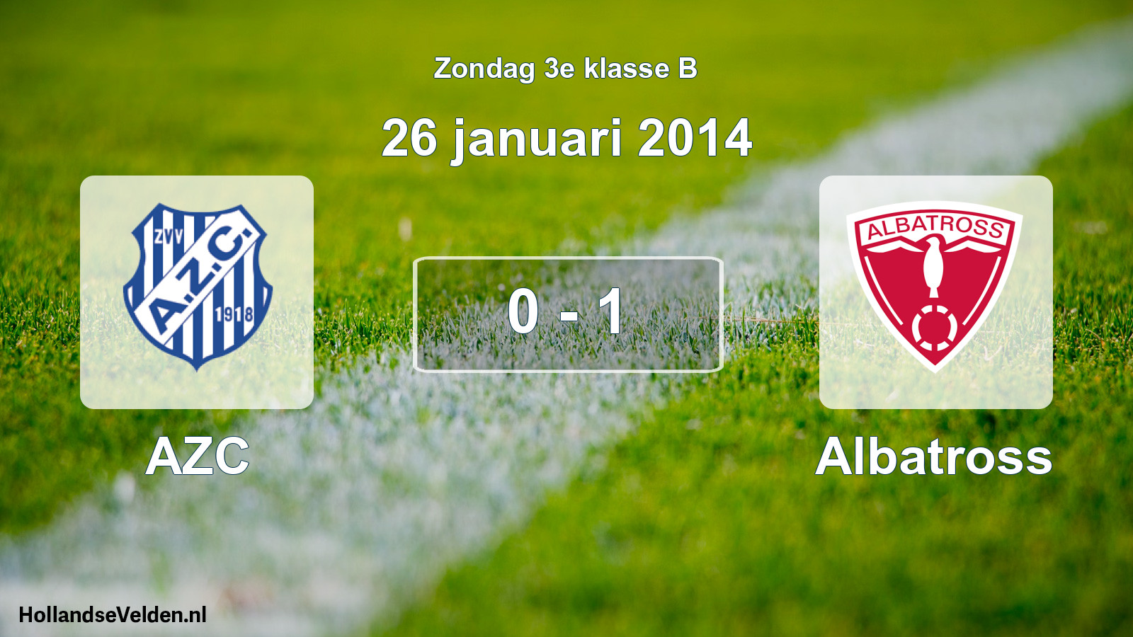 Total number of matches played: AZC - Albatross 0 - 1 (26 January 2014)