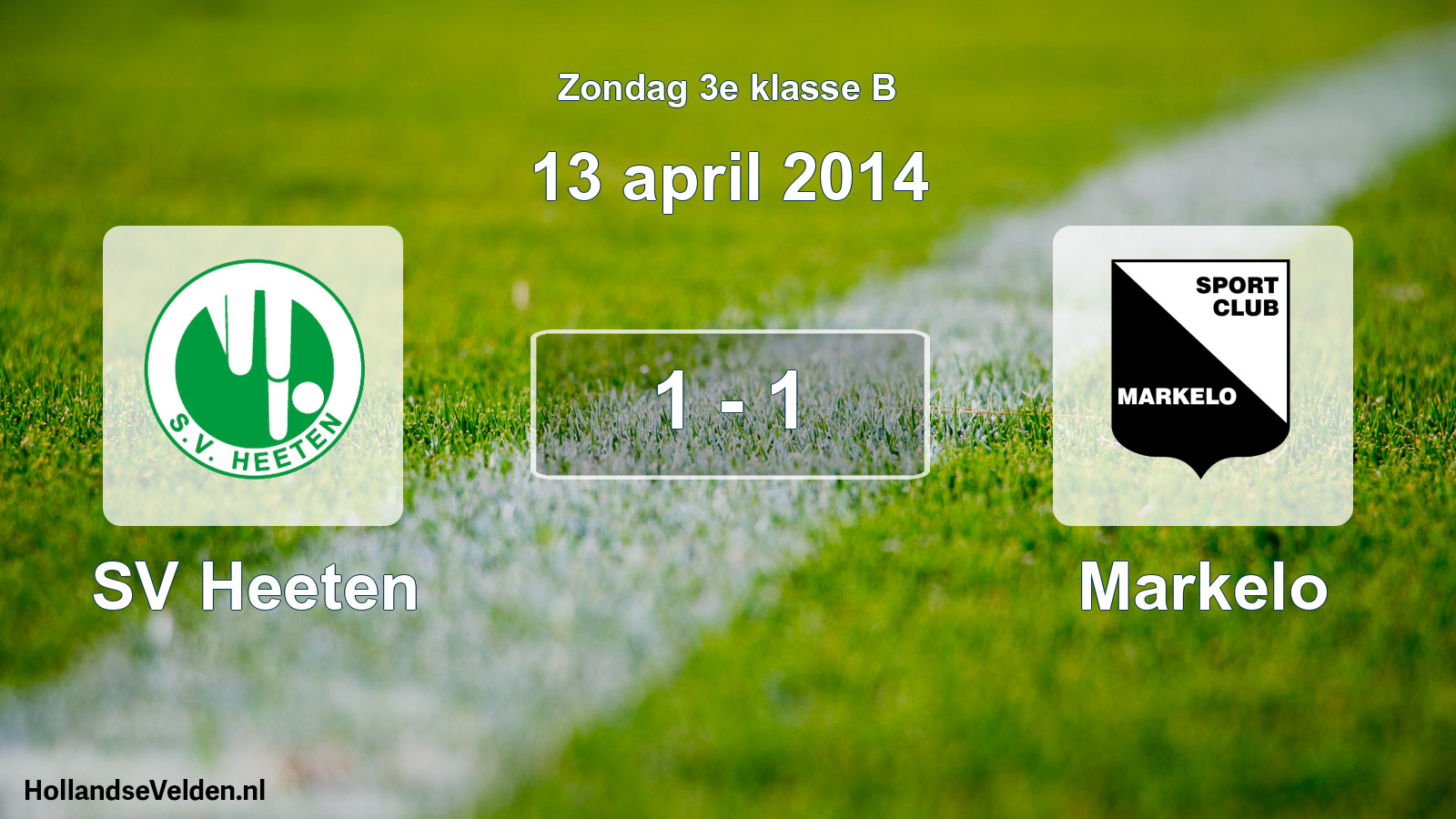 Total number of matches played: SV Heeten - Markelo 1 - 1 (13 April 2014)