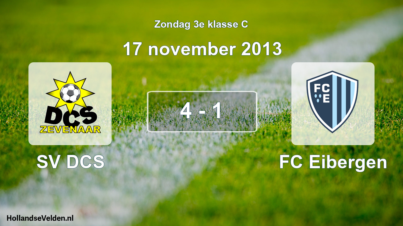 Total number of matches played: SV DCS - FC Eibergen 4 - 1 (17 November 2013)