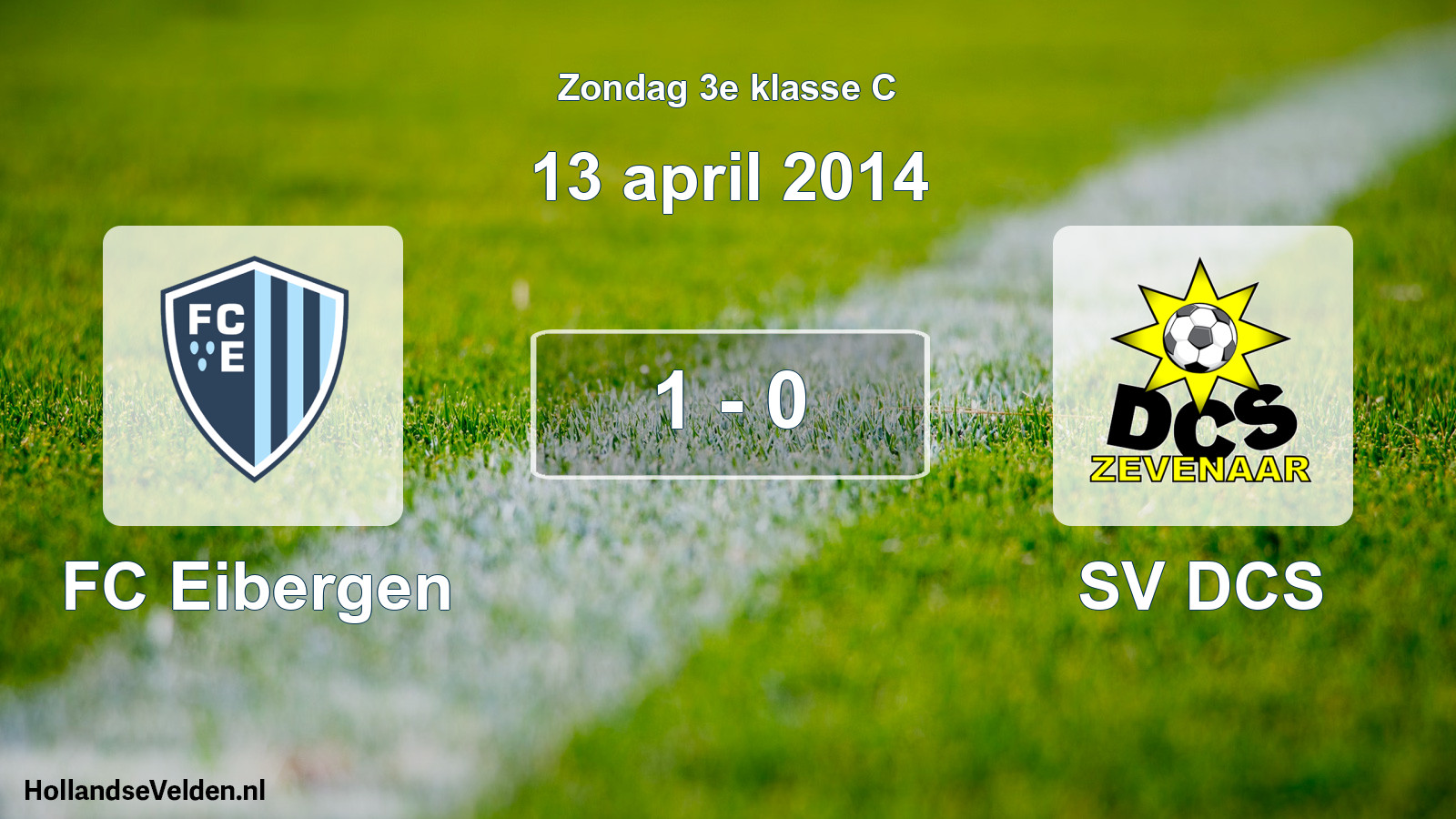 Total number of matches played: FC Eibergen - SV DCS 1 - 0 (13 April 2014)