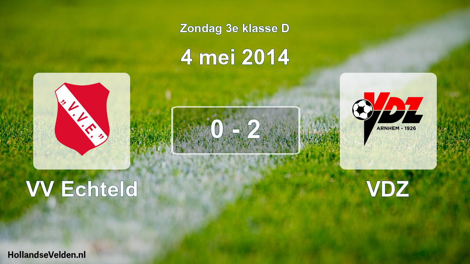 Total number of matches played: VV Echteld - VDZ 0 - 2 (4 May 2014)