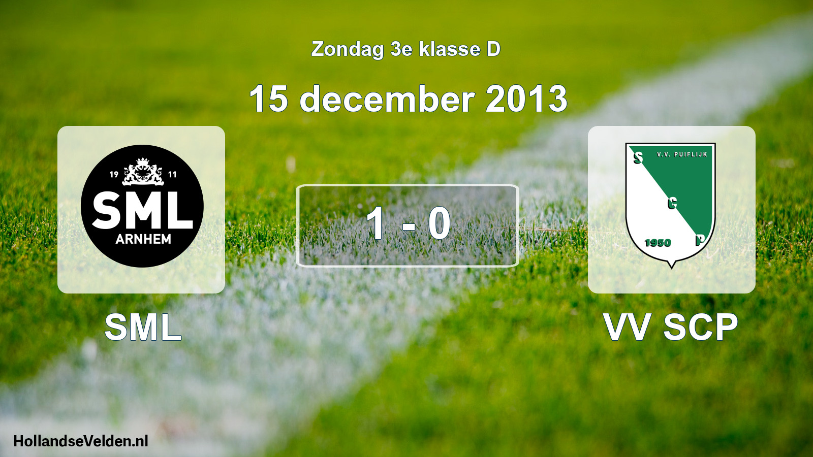Total number of matches played: SML - VV SCP 1 - 0 (15 December 2013)