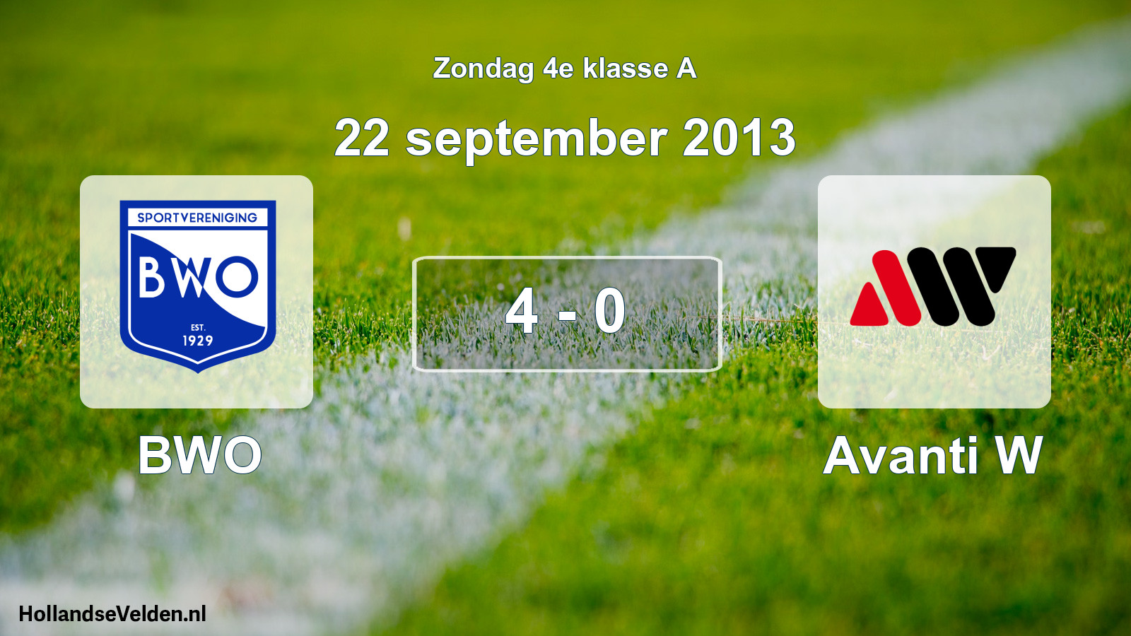 Total number of matches played: BWO - Avanti W 4 - 0 (22 September 2013)