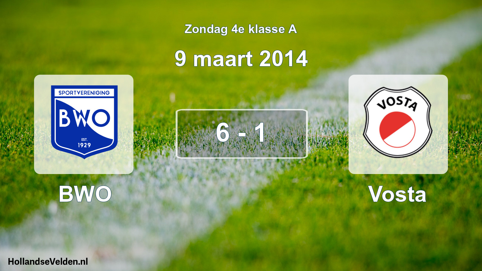 Total number of matches played: BWO - Vosta 6 - 1 (9 March 2014)