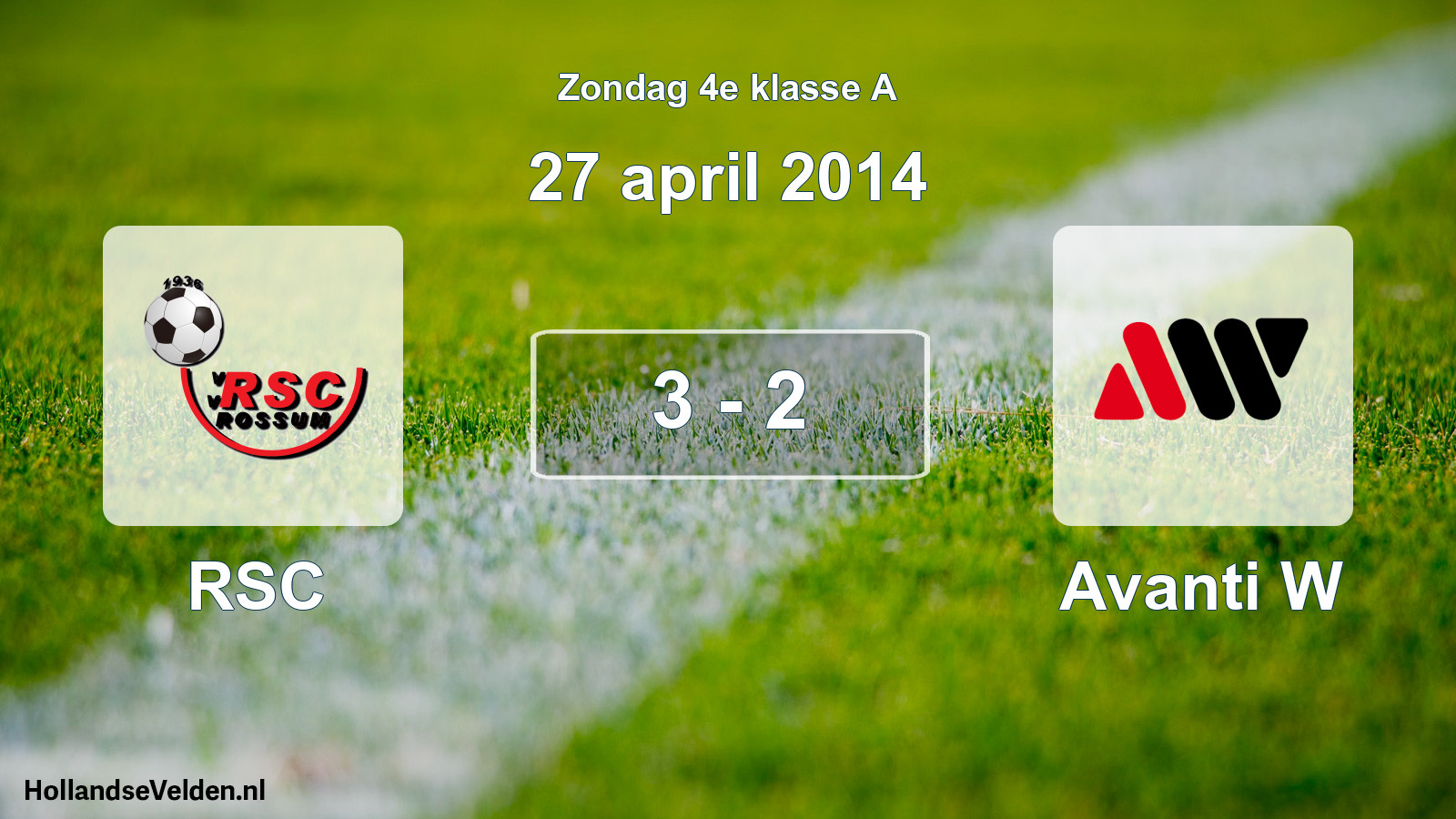 Total number of matches played: RSC - Avanti W 3 - 2 (27 April 2014)
