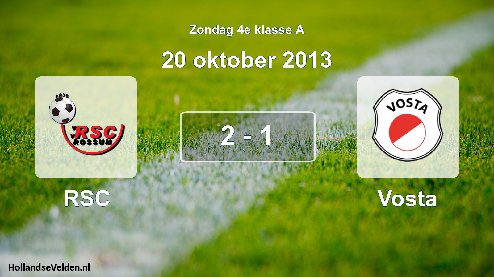 Total number of matches played: RSC - Vosta 2 - 1 (20 October 2013)