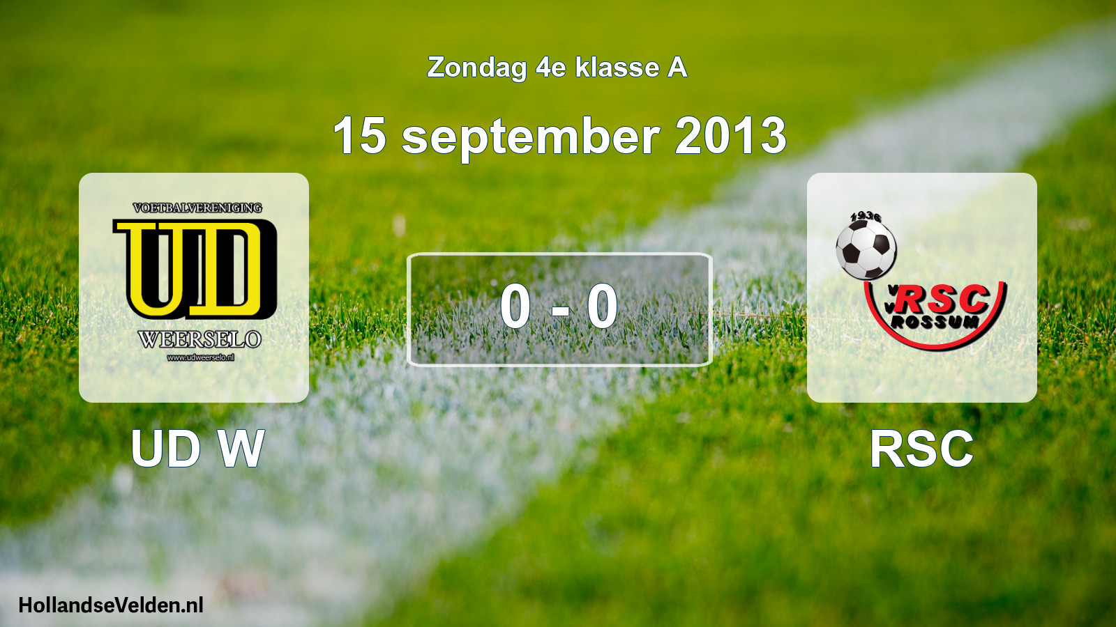 Total number of matches played: UD W - RSC 0 - 0 (15 September 2013)