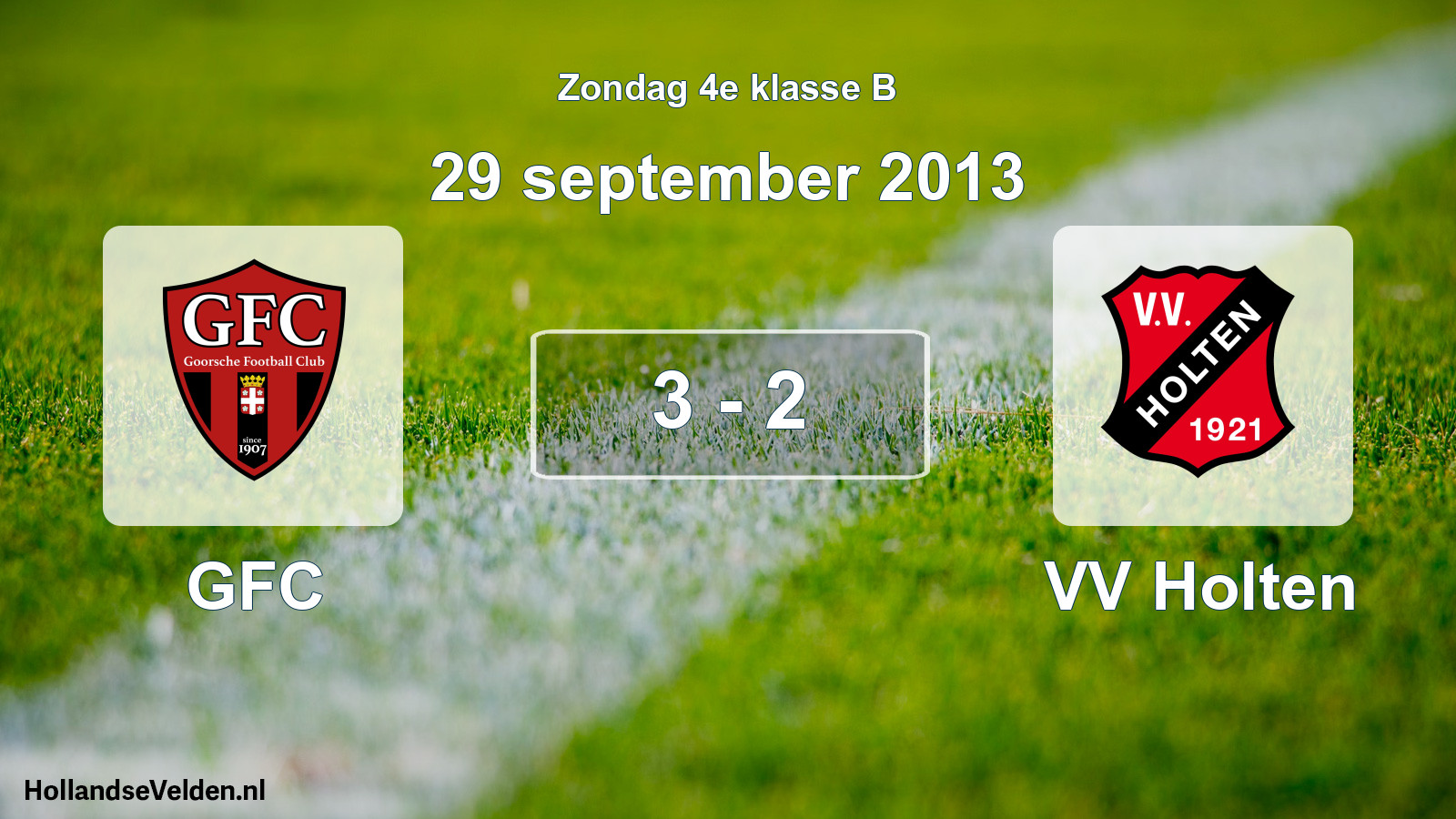 Total number of matches played: GFC - VV Holten 3 - 2 (29 September 2013)