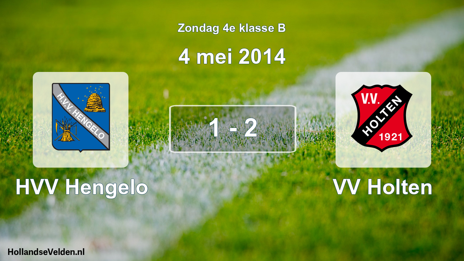 Total number of matches played: HVV Hengelo - VV Holten 1 - 2 (4 May 2014)