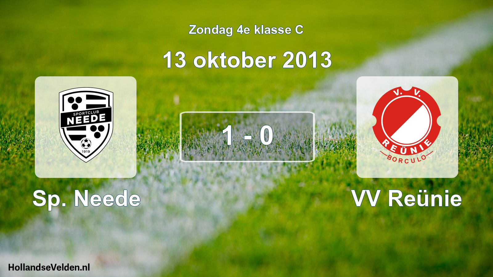 Total number of matches played: Sp. Neede - VV Reünie 1 - 0 (13 October 2013)