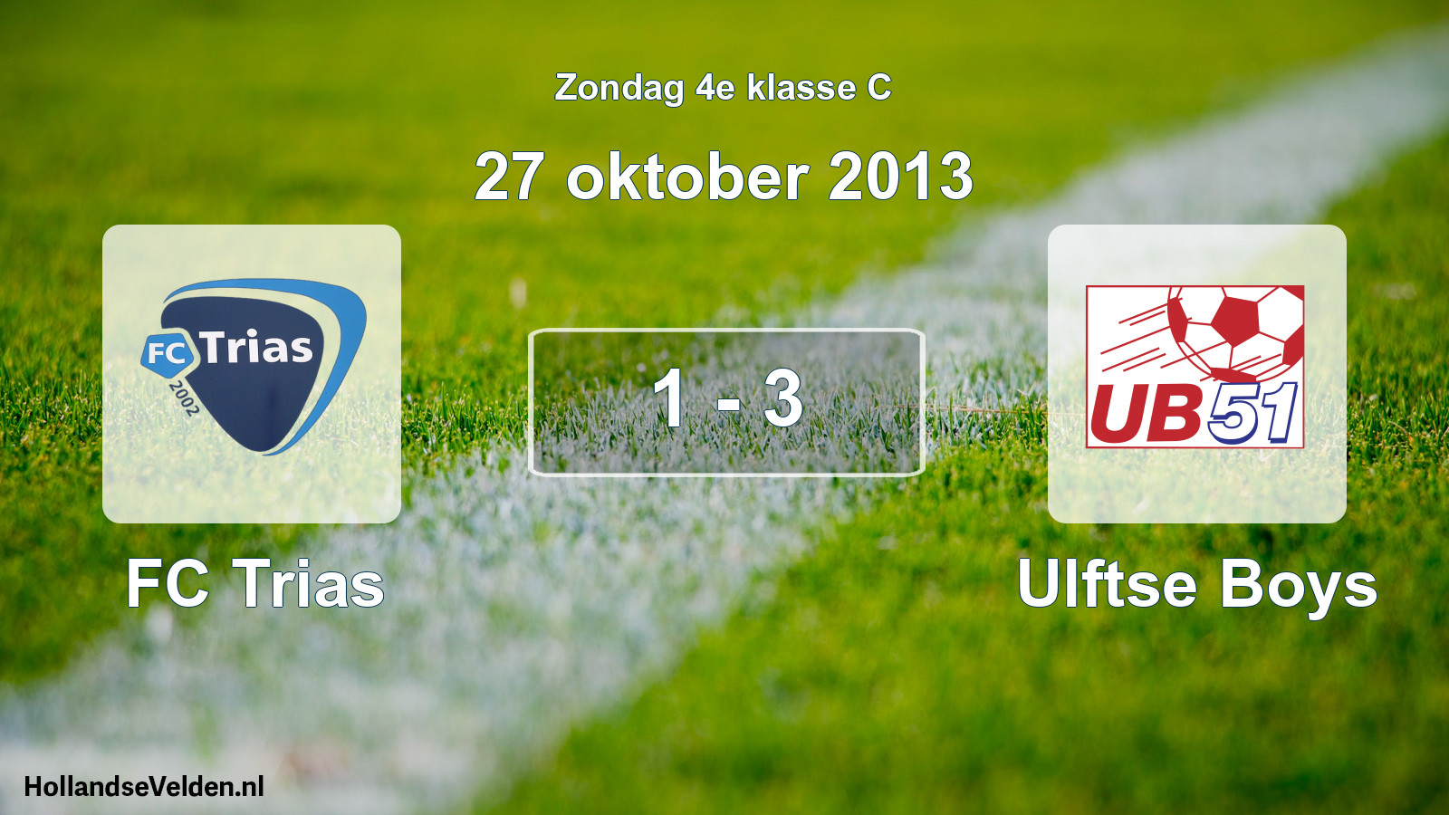 Total number of matches played: FC Trias - Ulftse Boys 1 - 3 (27 October 2013)