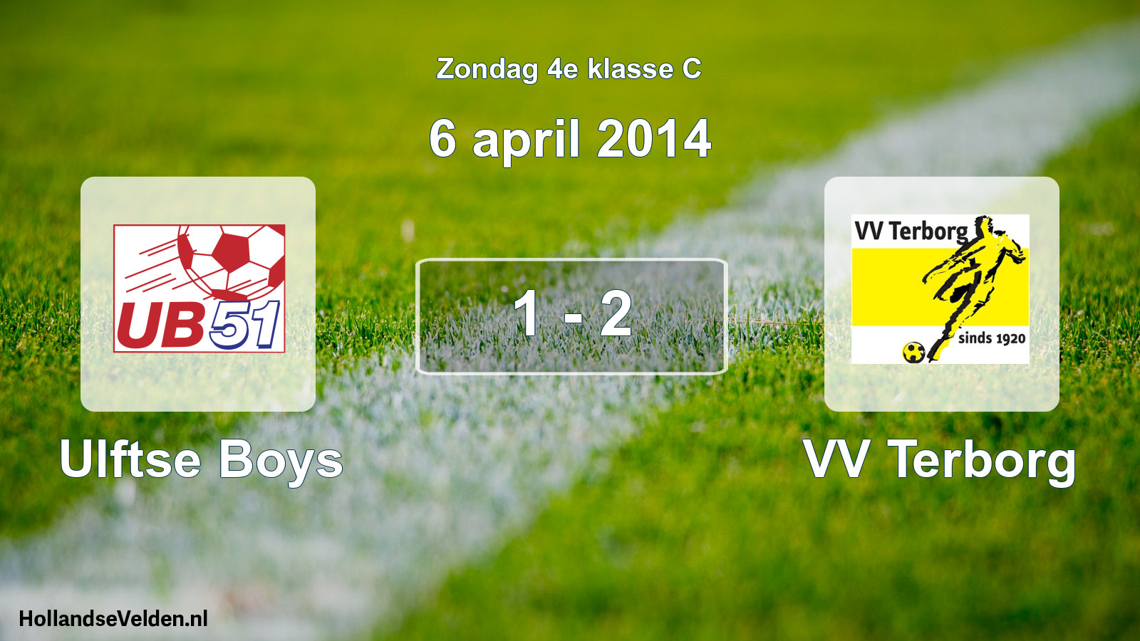 Total number of matches played: Ulftse Boys - VV Terborg 1 - 2 (6 April 2014)