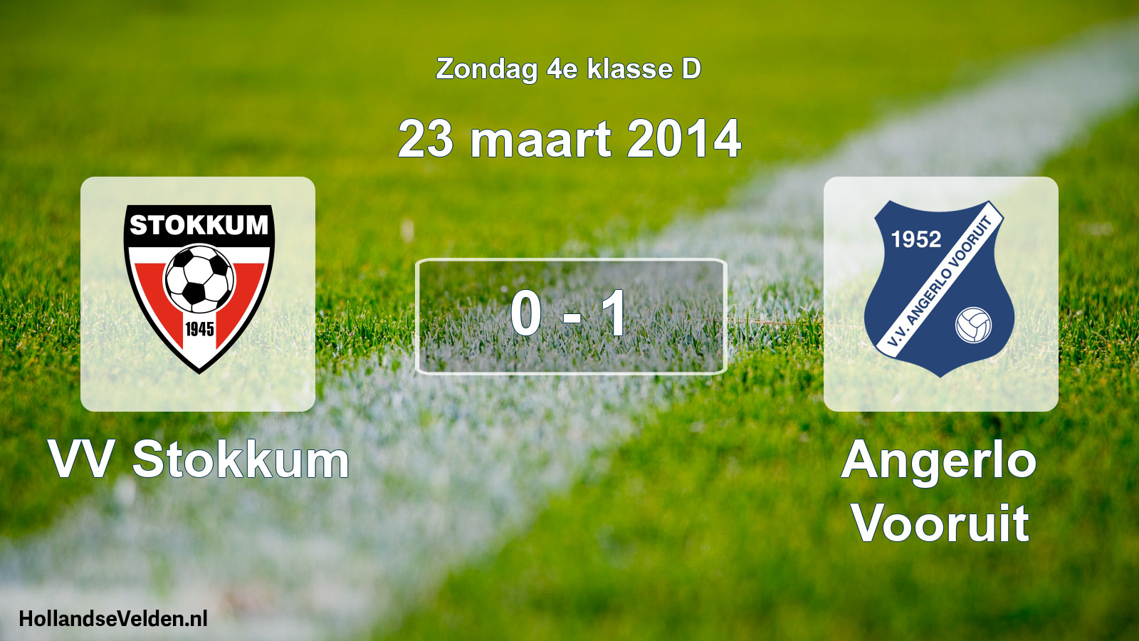 Total number of matches played: VV Stokkum - Angerlo Vooruit 0 - 1 (23 March 2014)
