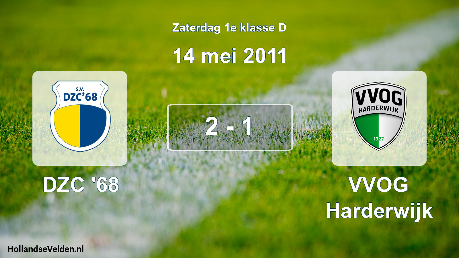 Total number of matches played: DZC '68 - VVOG Harderwijk 2 - 1 (14 May 2011)
