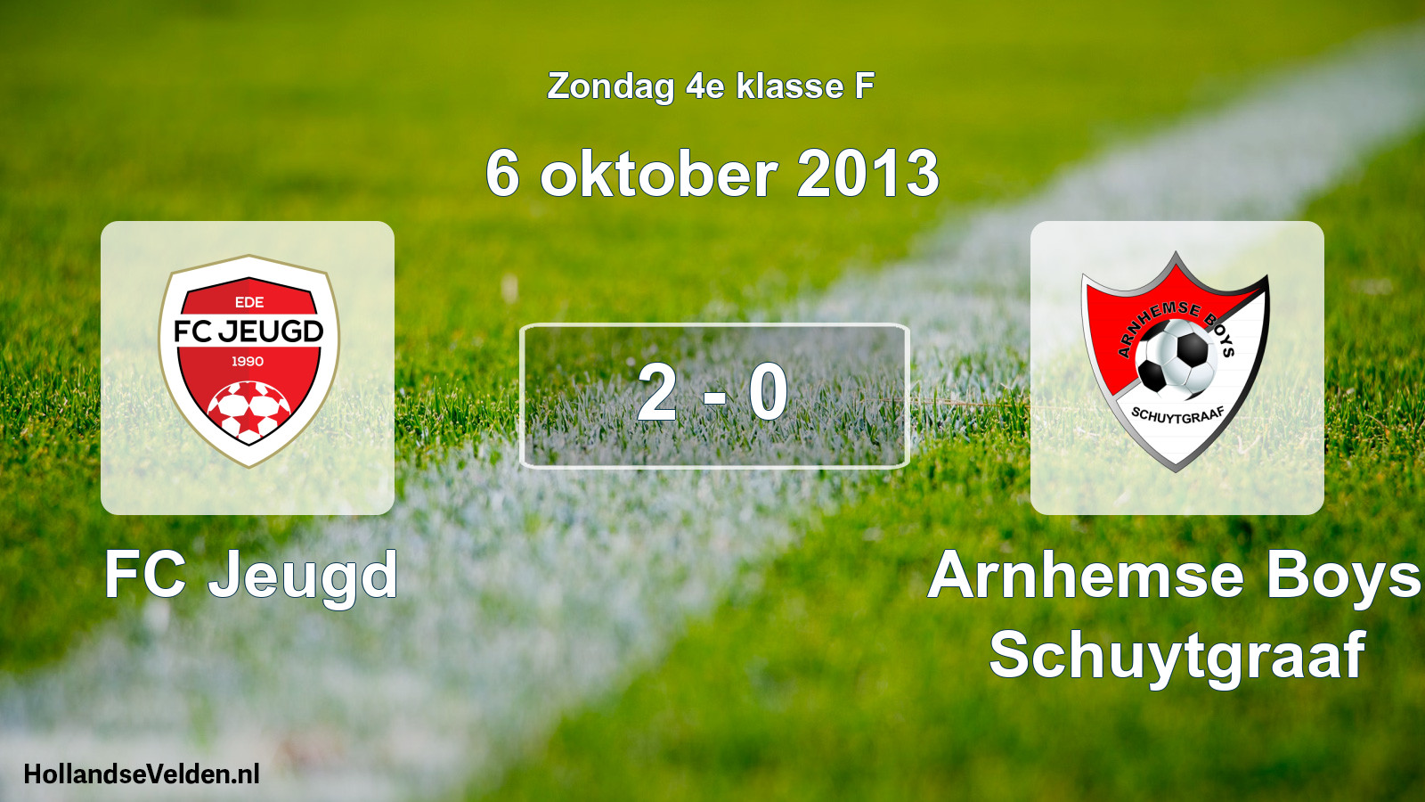 Total number of matches played: FC Jeugd - Arnhemse Boys Schuytgraaf 2 - 0 (6 October 2013)