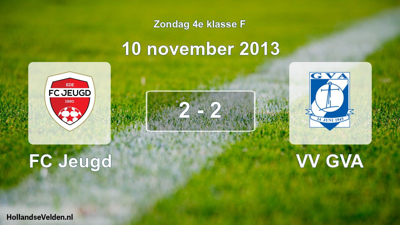 Total number of matches played: FC Jeugd - VV GVA 2 - 2 (10 November 2013)