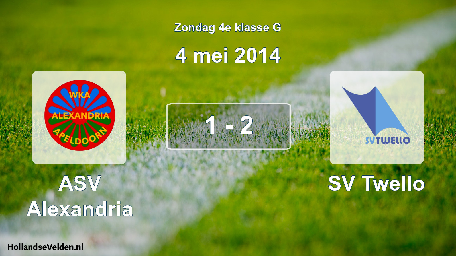 Total number of matches played: ASV Alexandria - SV Twello 1 - 2 (4 May 2014)