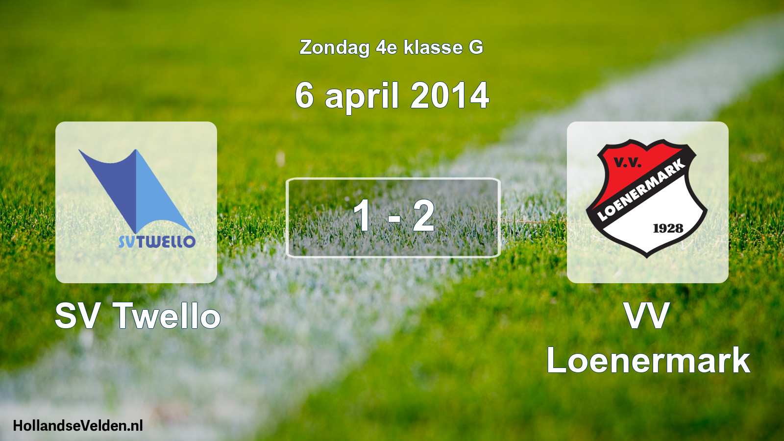 Total number of matches played: SV Twello - VV Loenermark 1 - 2 (6 April 2014)