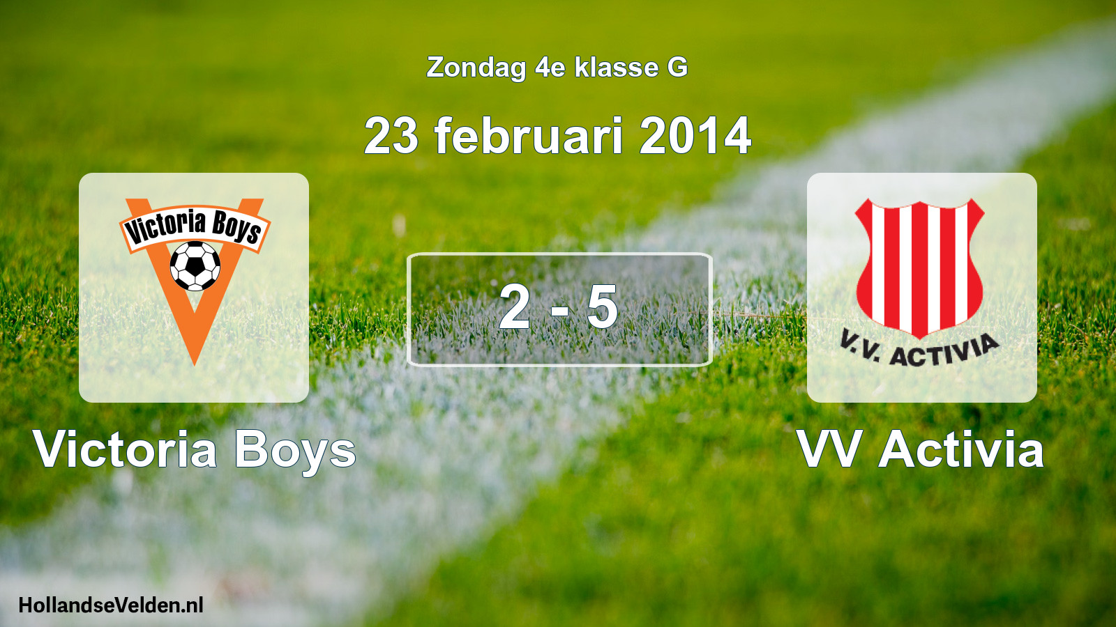 Total number of matches played: Victoria Boys - VV Activia 2 - 5 (23 February 2014)