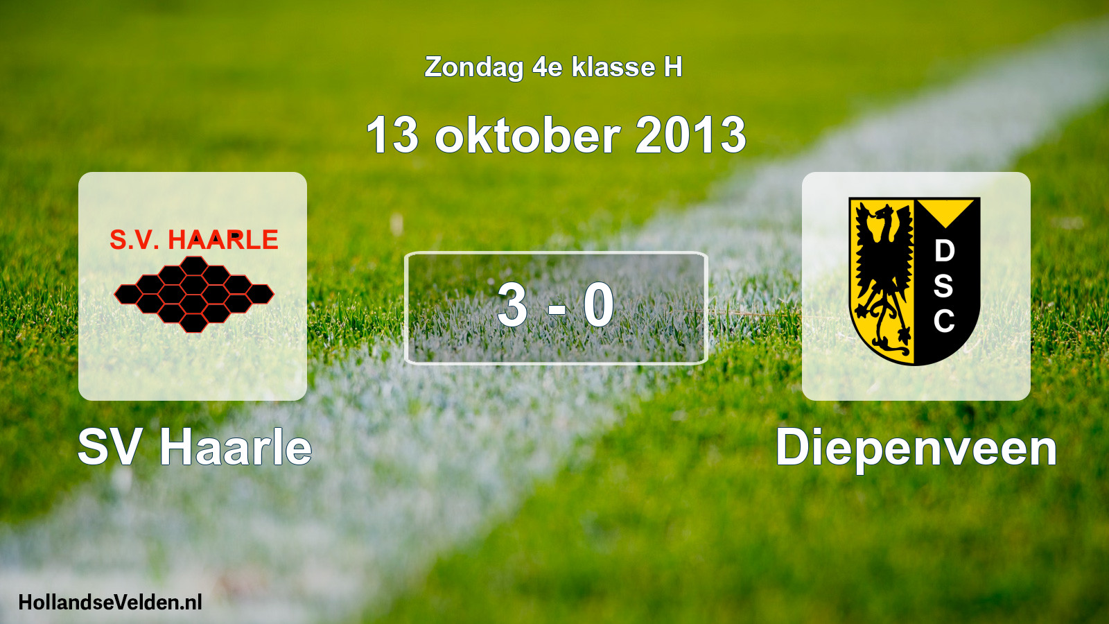 Total number of matches played: SV Haarle - Diepenveen 3 - 0 (13 October 2013)