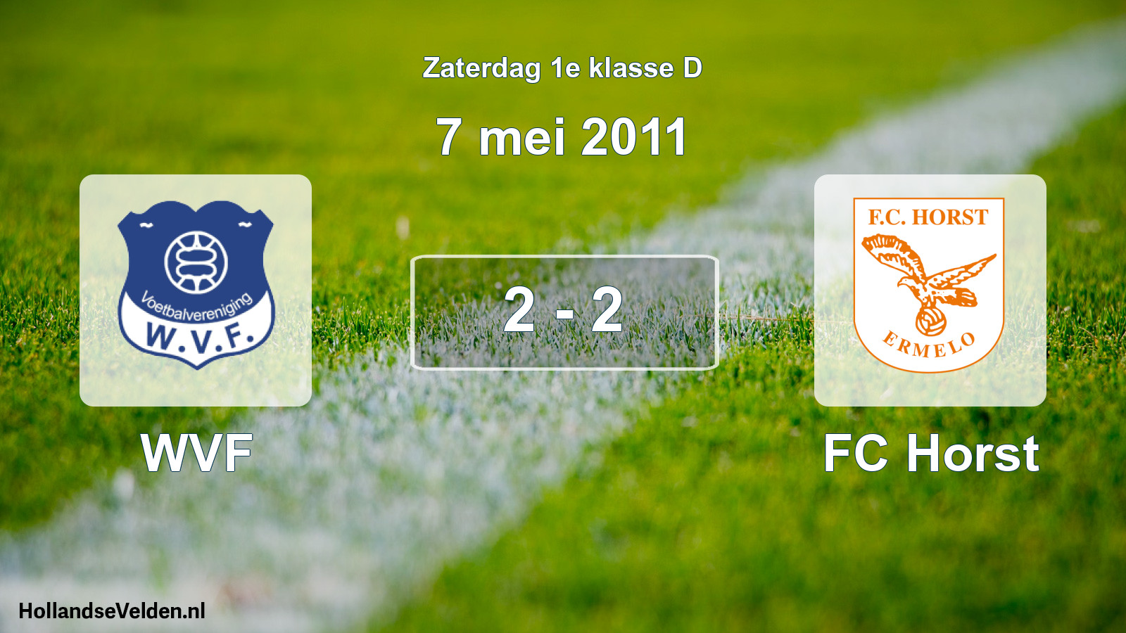Total number of matches played: WVF - FC Horst 2 - 2 (7 May 2011)