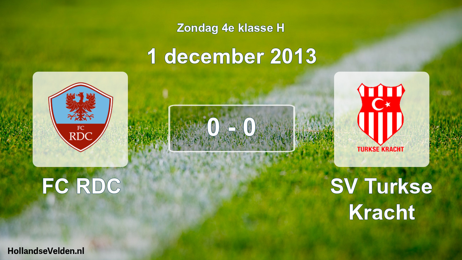 Total number of matches played: FC RDC - SV Turkse Kracht 0 - 0 (1 December 2013)