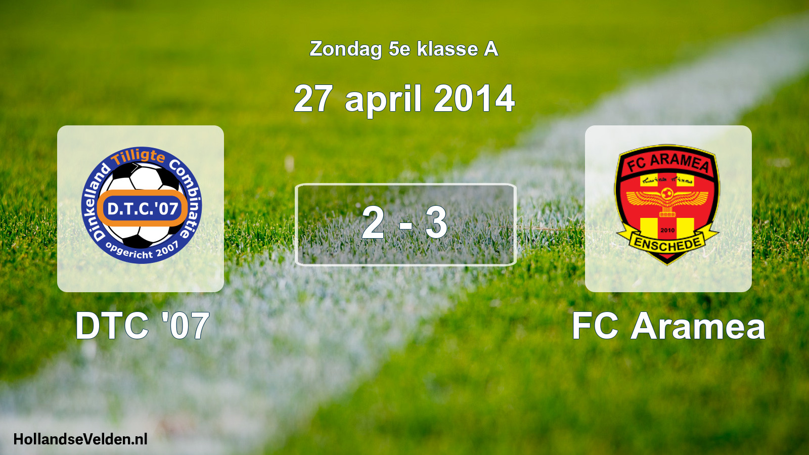 Total number of matches played: DTC '07 - FC Aramea 2 - 3 (27 April 2014)