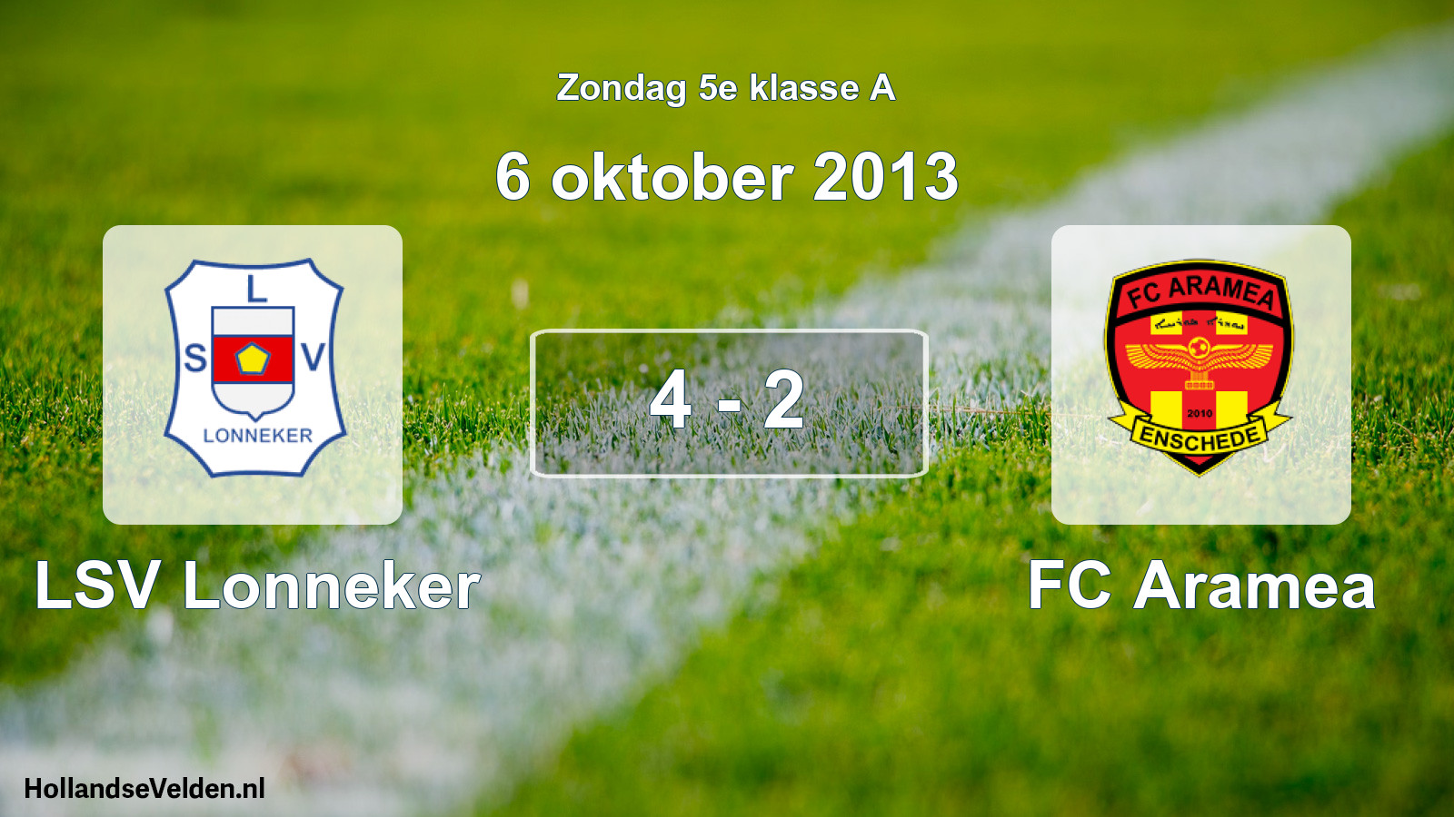 Total number of matches played: LSV Lonneker - FC Aramea 4 - 2 (6 October 2013)
