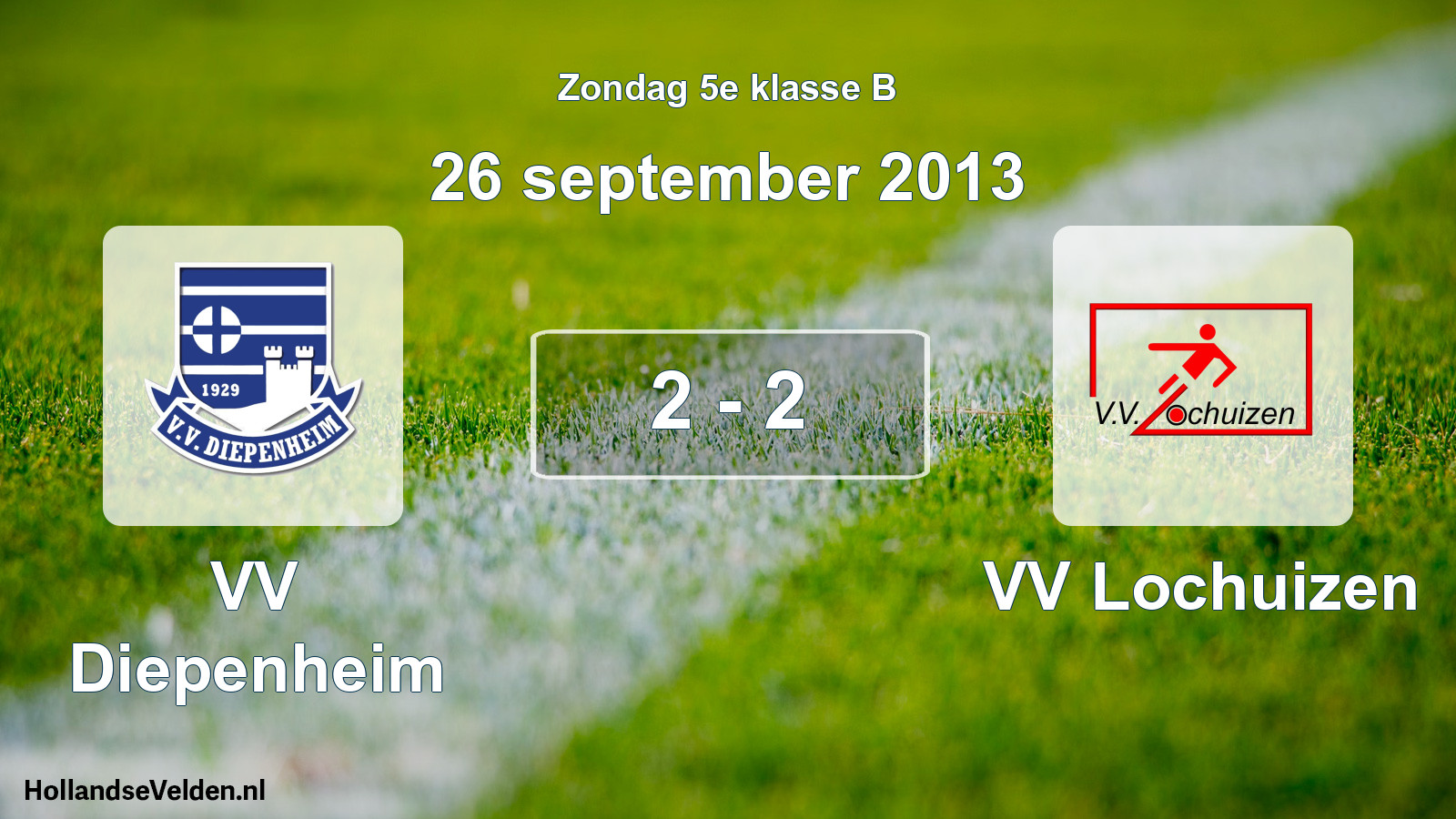 Total number of matches played: VV Diepenheim - VV Lochuizen 2 - 2 (26 September 2013)