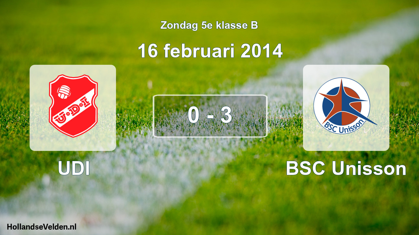 Total number of matches played: UDI - BSC Unisson 0 - 3 (16 February 2014)