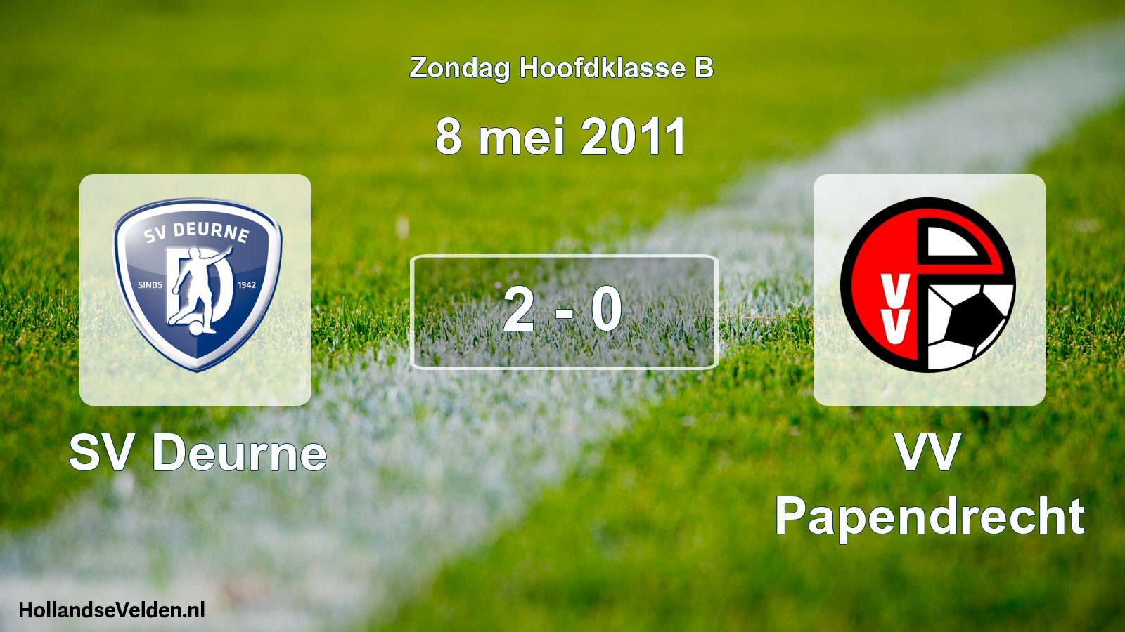 Total number of matches played: SV Deurne - VV Papendrecht 2 - 0 (8 May 2011)