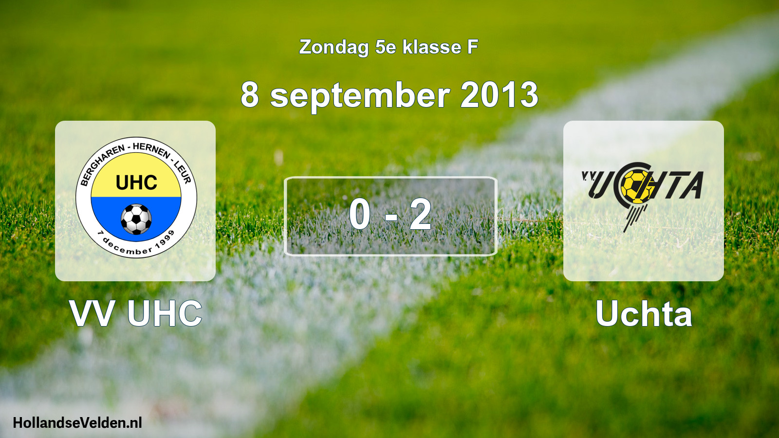 Total number of matches played: VV UHC - Uchta 0 - 2 (8 September 2013)