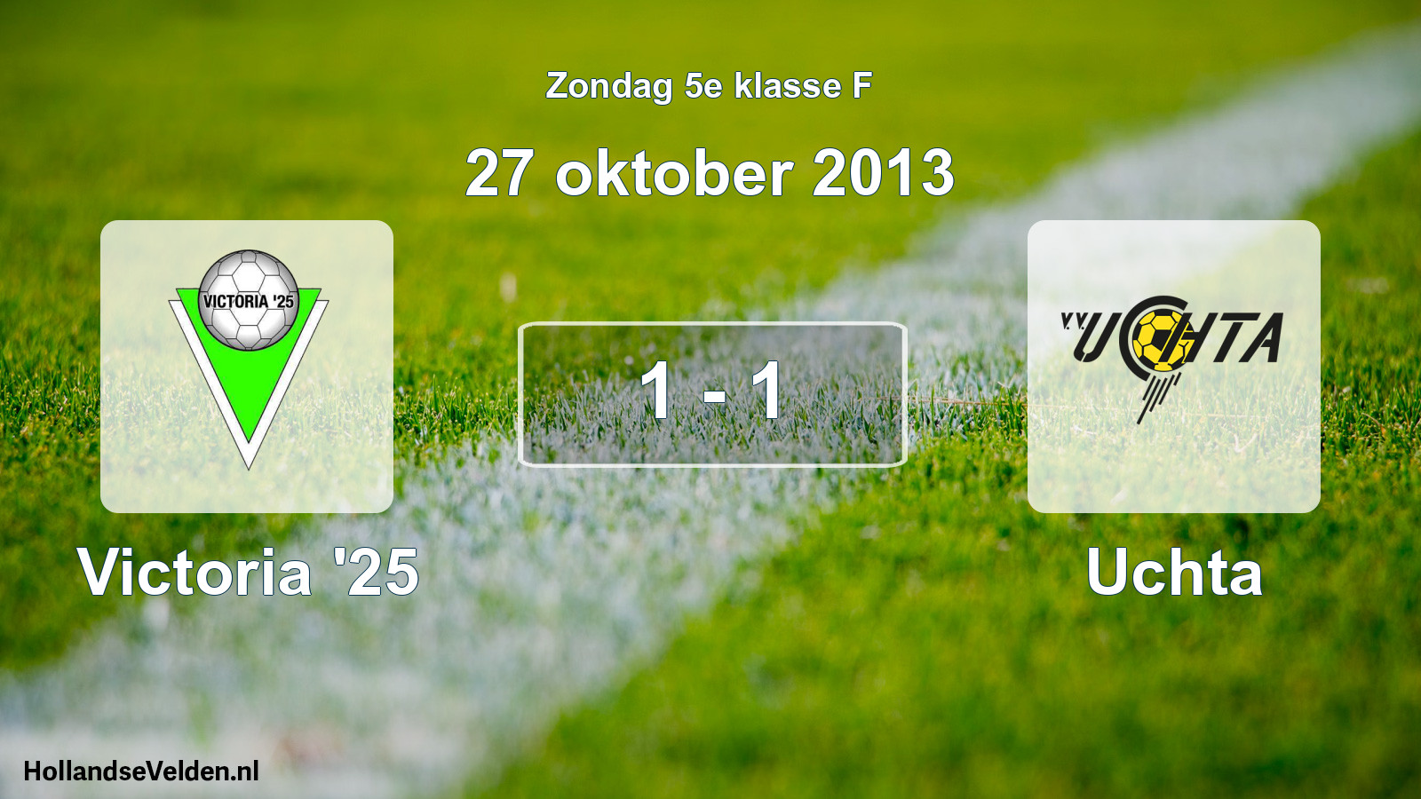 Total number of matches played: Victoria '25 - Uchta 1 - 1 (27 October 2013)