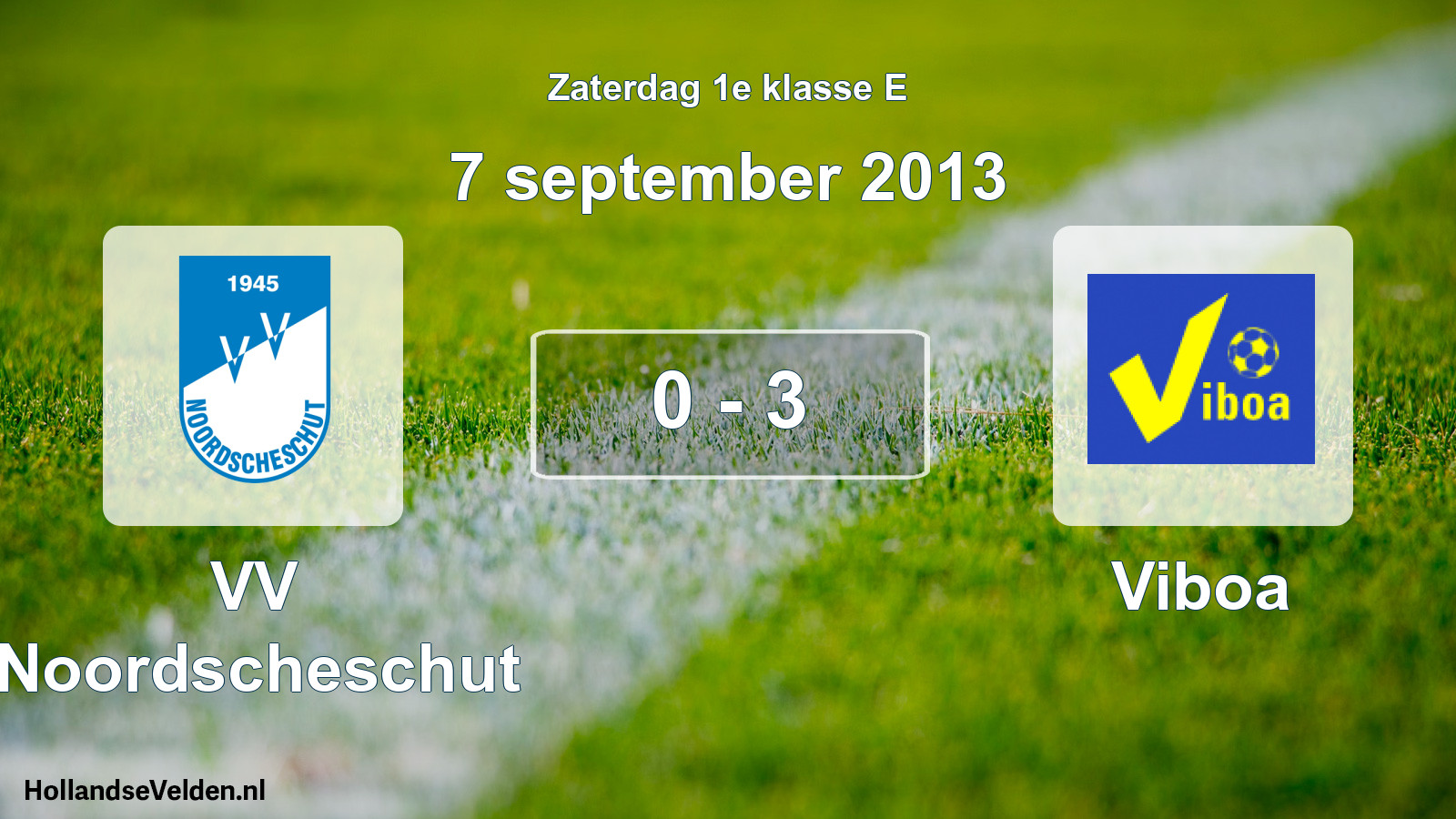 Total number of matches played: VV Noordscheschut - Viboa 0 - 3 (7 September 2013)