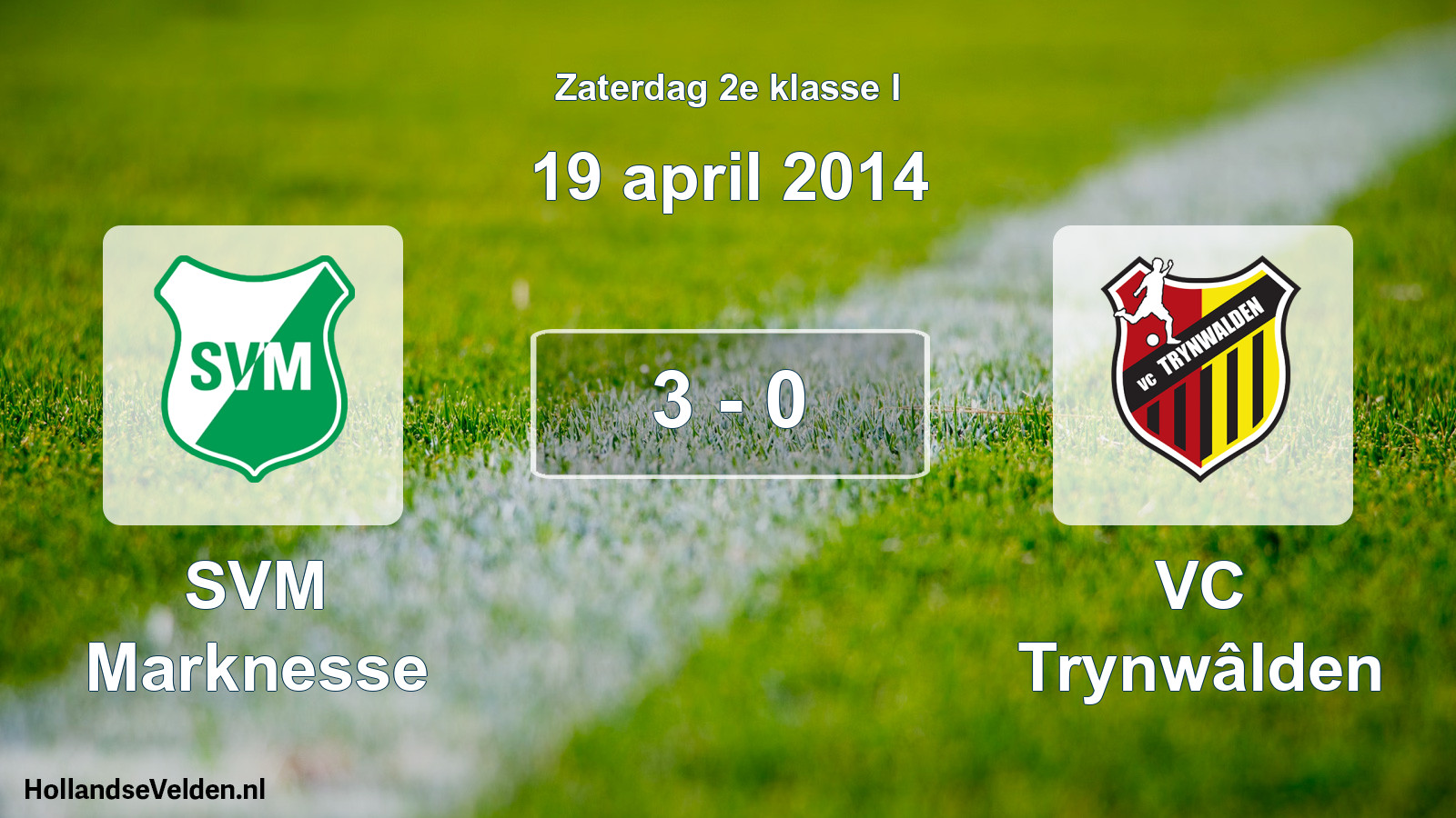 Total number of matches played: SVM Marknesse - VC Trynwâlden 3 - 0 (19 April 2014)