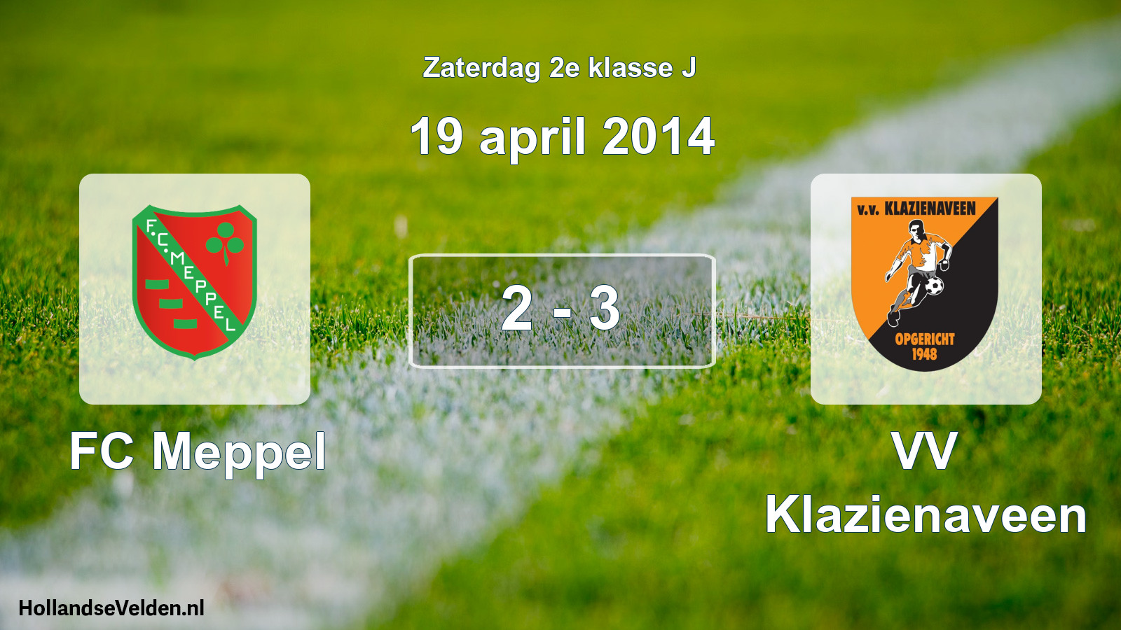 Total number of matches played: FC Meppel - VV Klazienaveen 2 - 3 (19 April 2014)