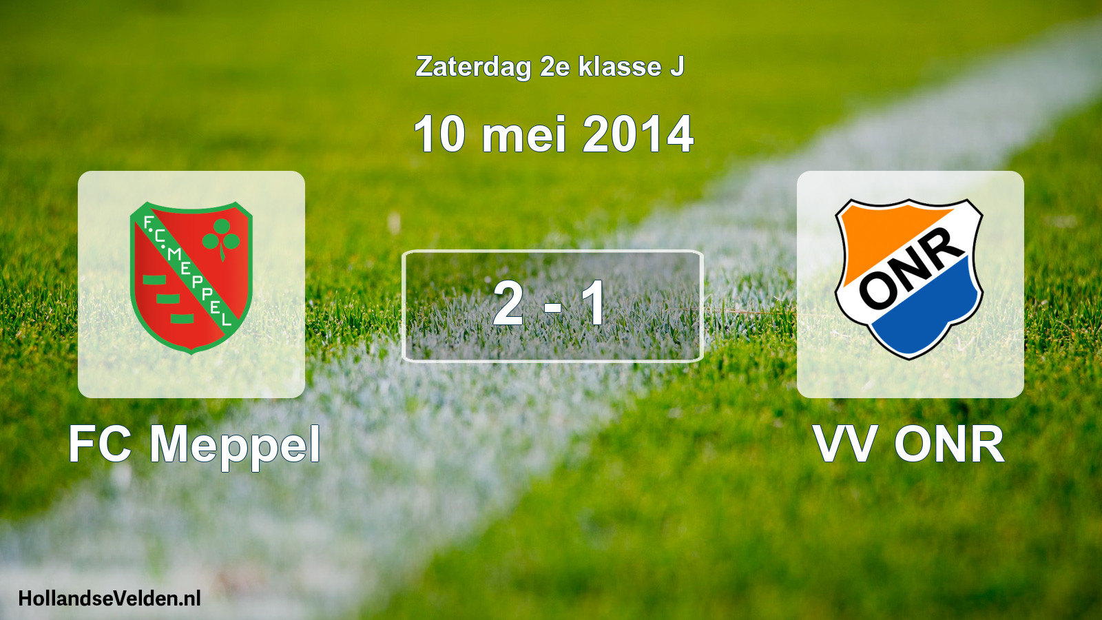 Total number of matches played: FC Meppel - VV ONR 2 - 1 (10 May 2014)