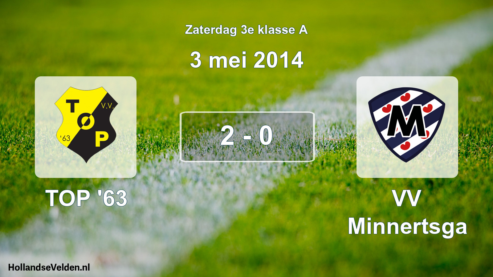 Total number of matches played: TOP '63 - VV Minnertsga 2 - 0 (3 May 2014)