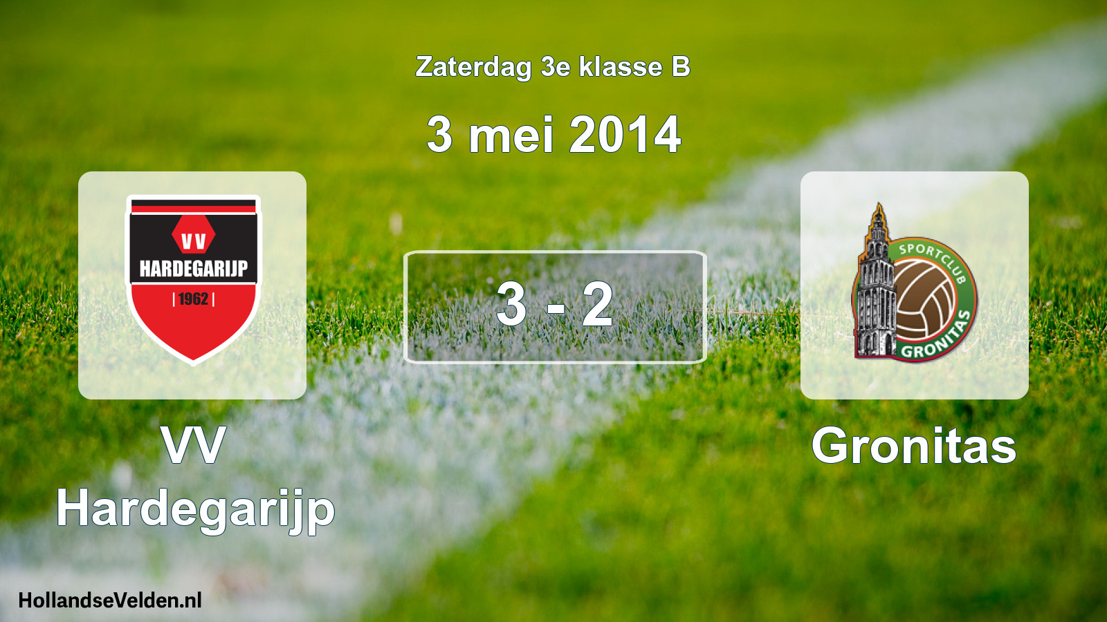 Total number of matches played: VV Hardegarijp - Gronitas 3 - 2 (3 May 2014)