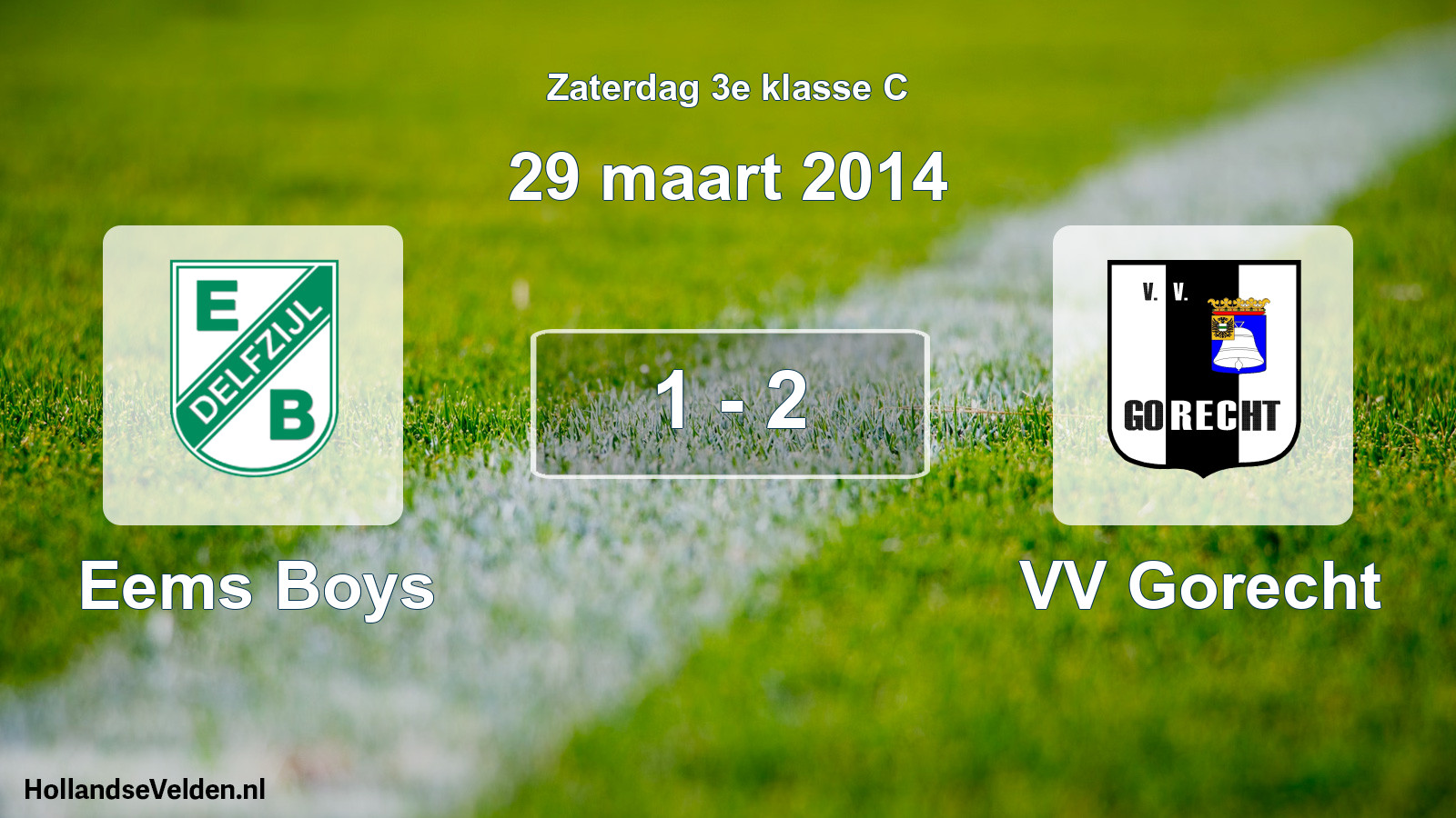 Total number of matches played: Eems Boys - VV Gorecht 1 - 2 (29 March 2014)