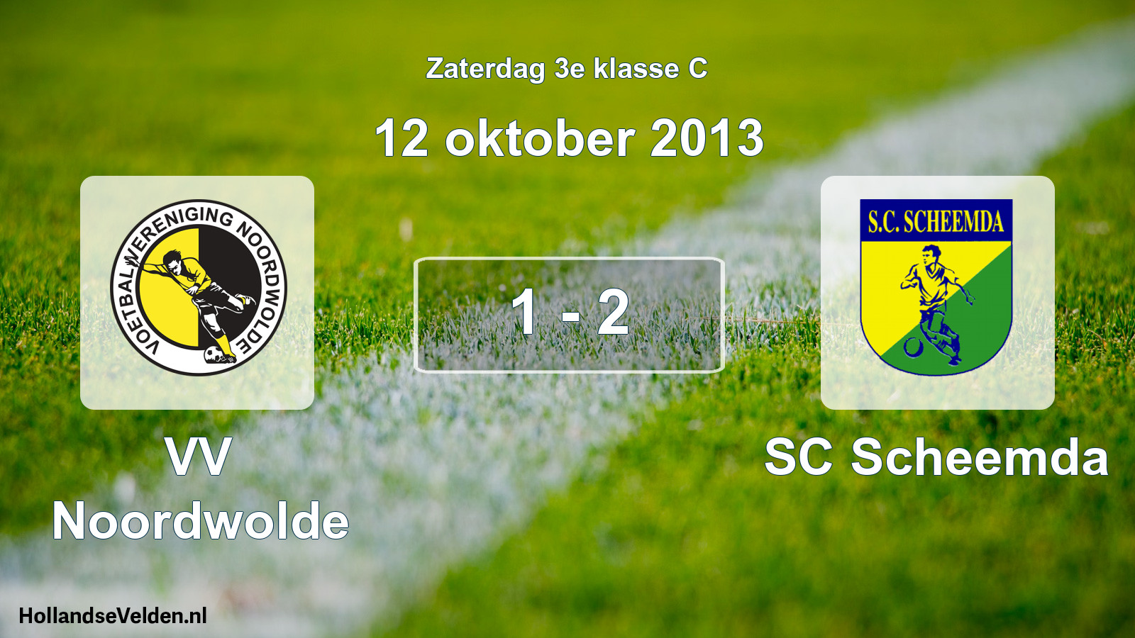 Total number of matches played: VV Noordwolde - SC Scheemda 1 - 2 (12 October 2013)