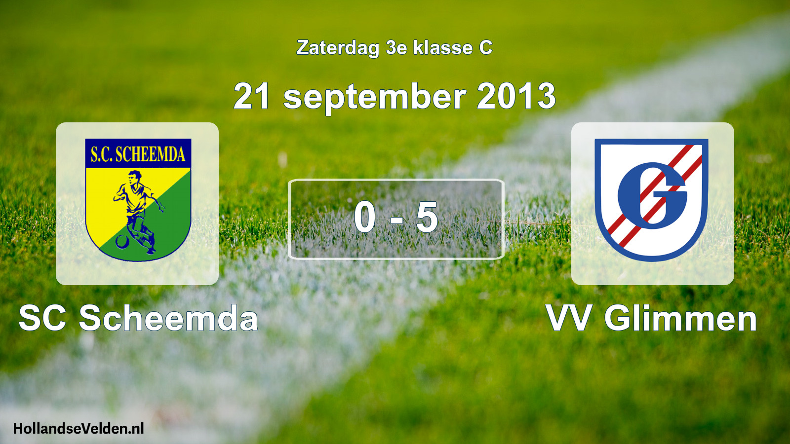 Total number of matches played: SC Scheemda - VV Glimmen 0 - 5 (21 September 2013)