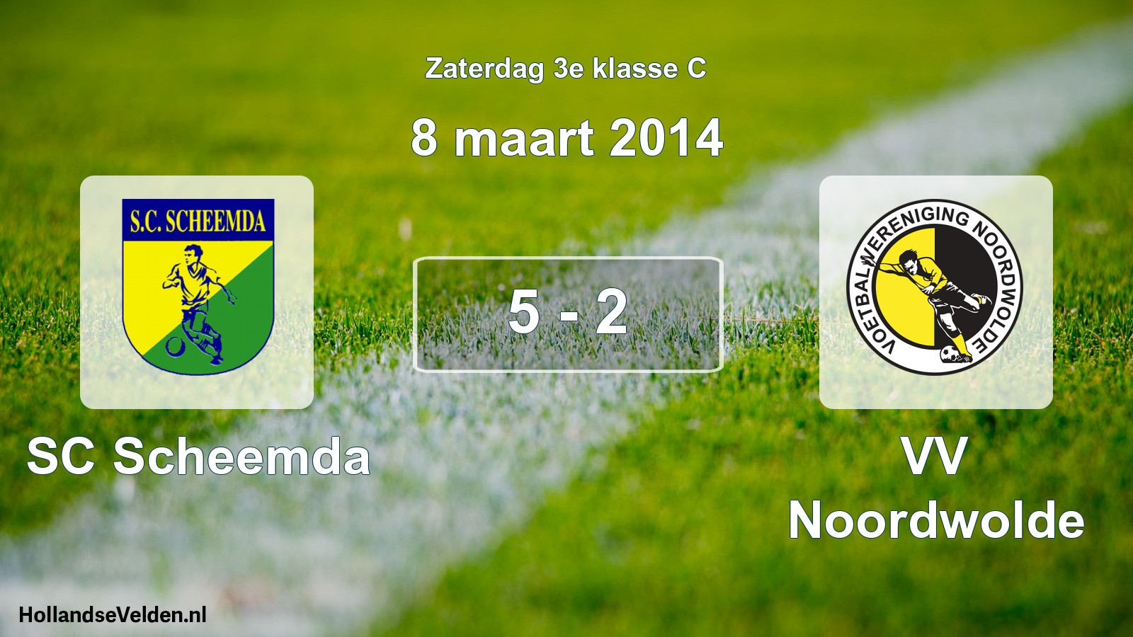 Total number of matches played: SC Scheemda - VV Noordwolde 5 - 2 (8 March 2014)