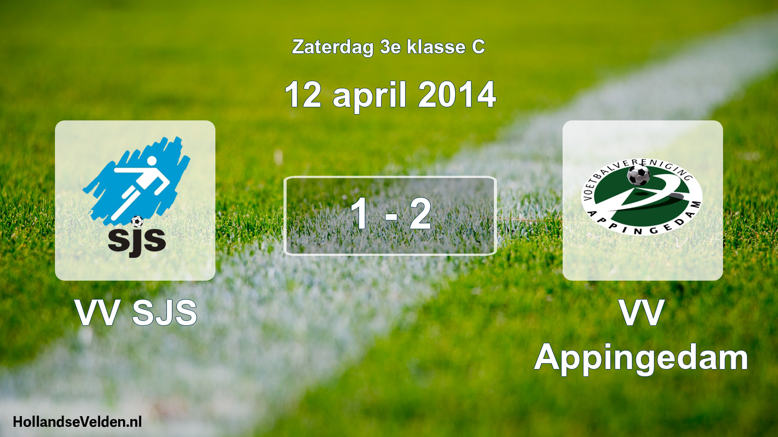Total number of matches played: VV SJS - VV Appingedam 1 - 2 (12 April 2014)