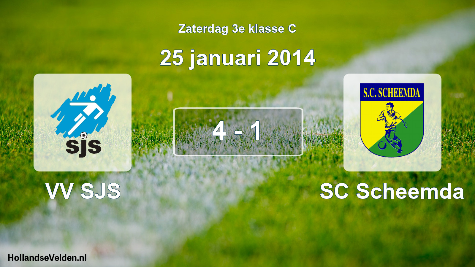 Total number of matches played: VV SJS - SC Scheemda 4 - 1 (25 January 2014)