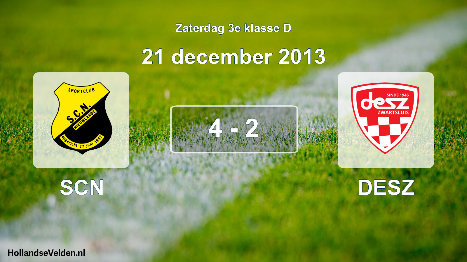 Total number of matches played: SCN - DESZ 4 - 2 (21 December 2013)
