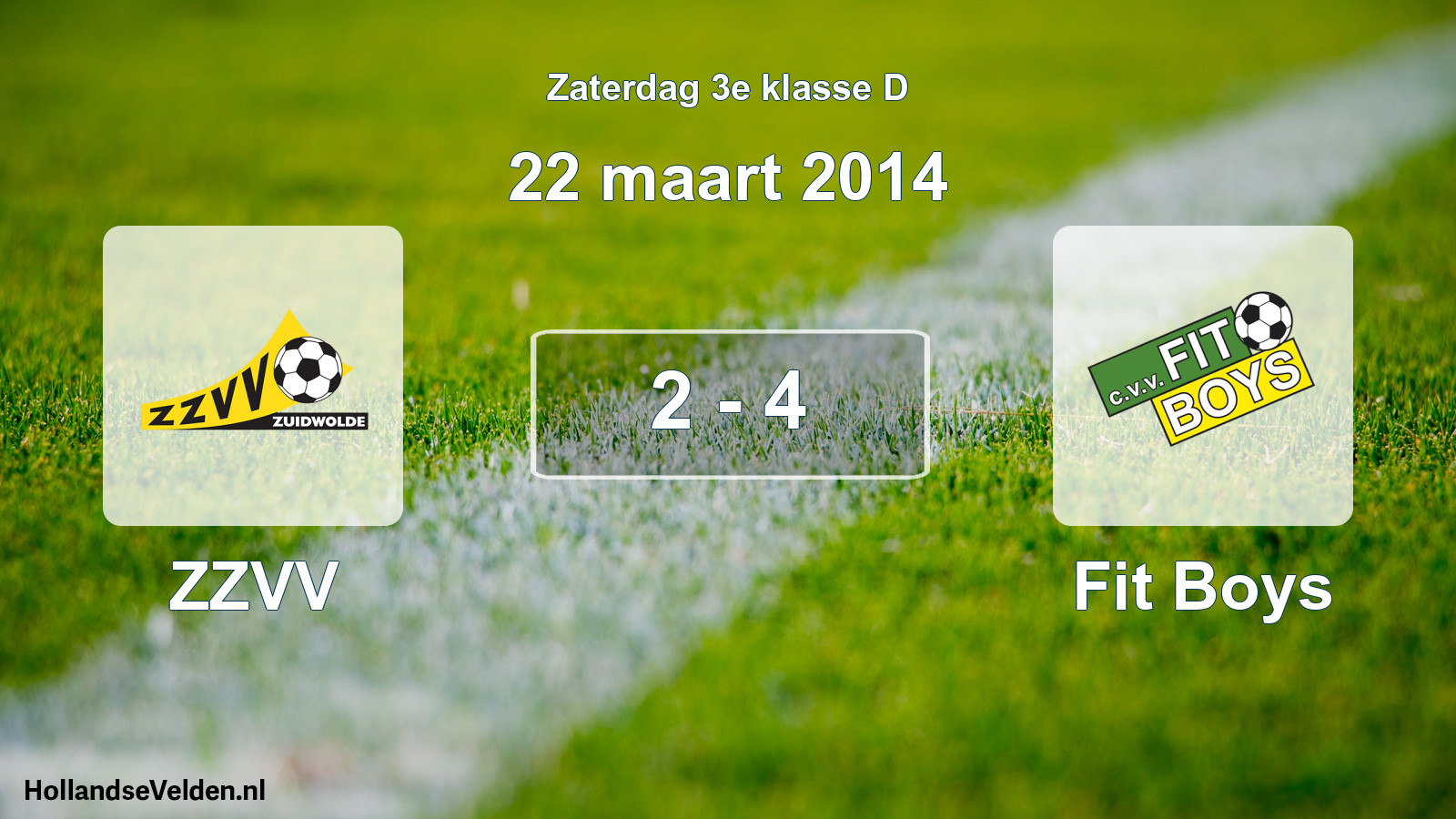 Total number of matches played: ZZVV - Fit Boys 2 - 4 (22 March 2014)
