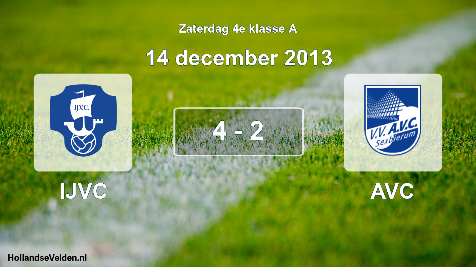 Total number of matches played: IJVC - AVC 4 - 2 (14 December 2013)