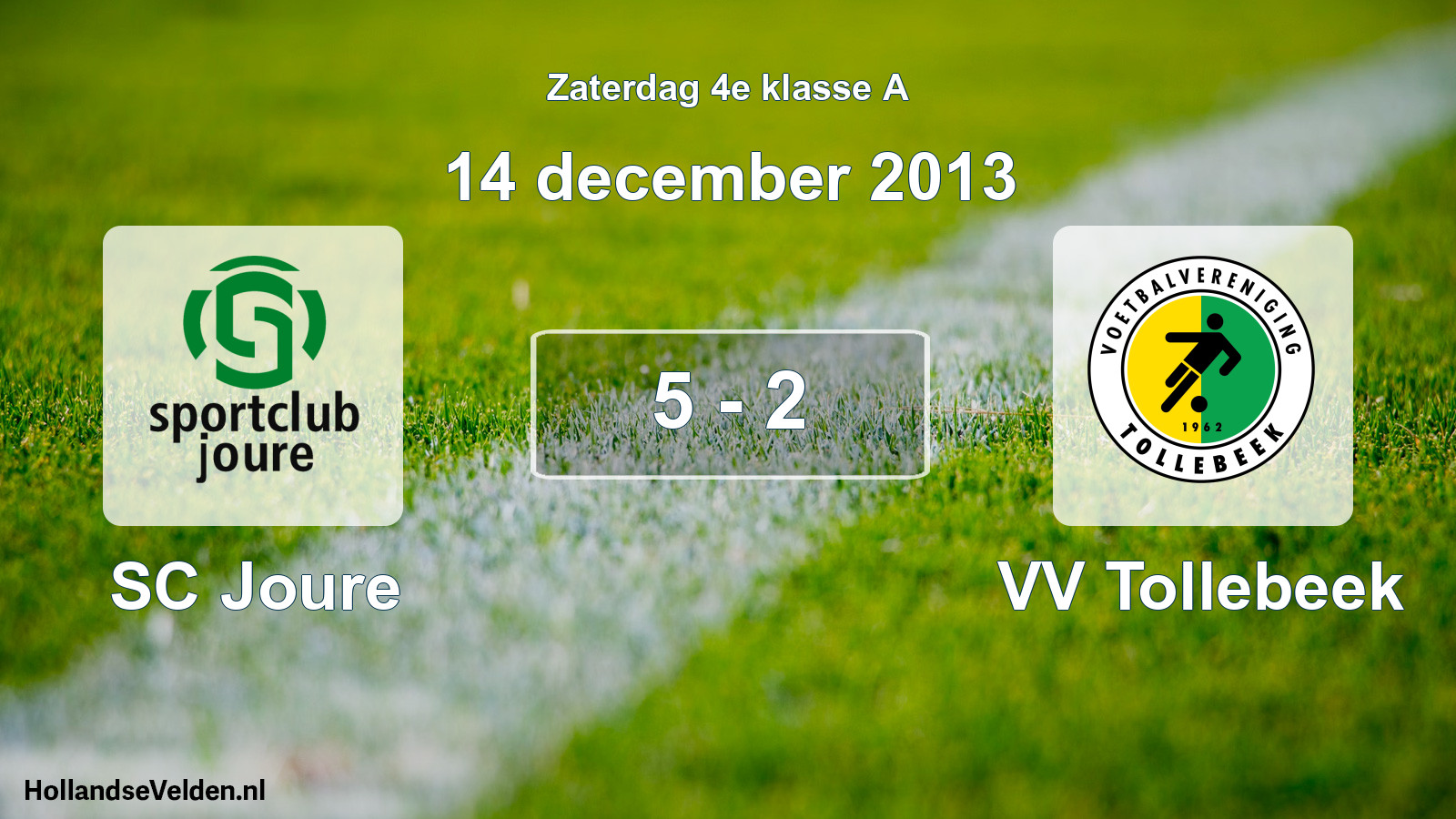 Total number of matches played: SC Joure - VV Tollebeek 5 - 2 (14 December 2013)
